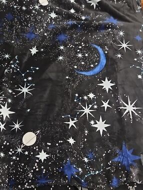 Victoria's Secret Celestial Galaxy Cozy Sherpa Throw Blanket 2021 NEW Gold Logo